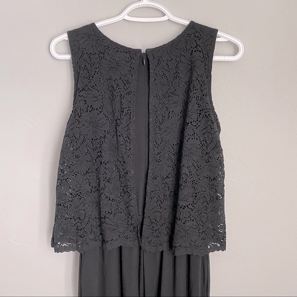 UNIQLO Black Jumpsuit with Lace Top Sleeveless - Picture 4 of 15